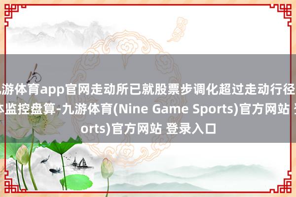 九游体育app官网走动所已就股票步调化超过走动行径制定了具体监控盘算-九游体育(Nine Game Sports)官方网站 登录入口